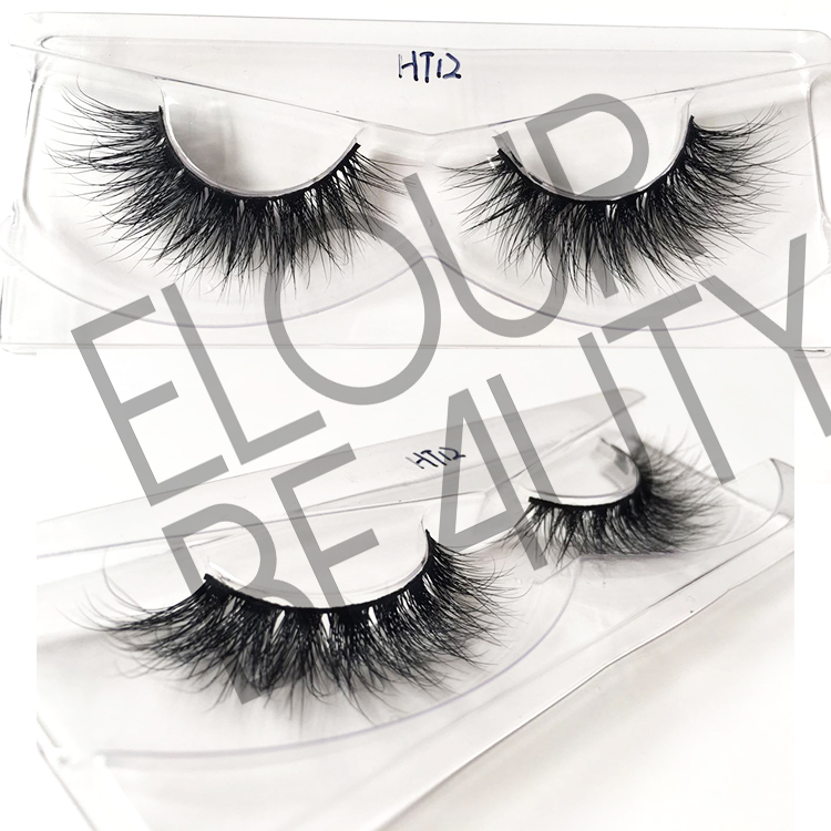 3D mink fur eyelashes with 3D wispies effect EJ41